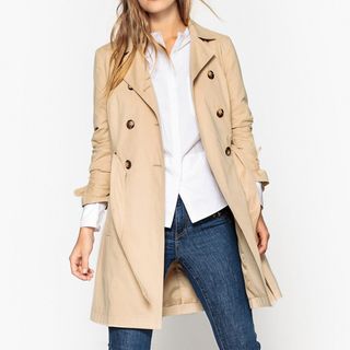 Mademoiselle R + Trench Coat With Sleeve Bows