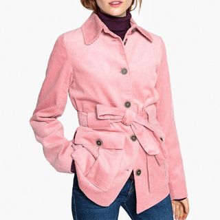 La Redoute Collections + Belted Corduroy Coat