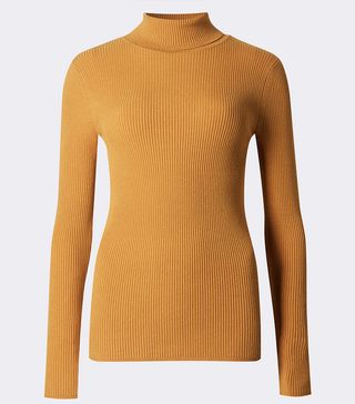 Marks & Spencer + M&S Ribbed Polo Neck Jumper