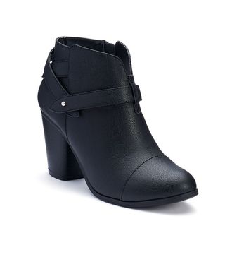 LC Lauren Conrad + Slit Ankle Boots