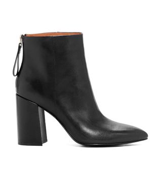 & Other Stories + Diamond Flared Heel Leather Boots