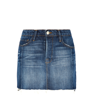 Frame + Le Mini Mix Denim Skirt