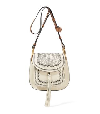 Chloé + Hudson Embossed Textured-Leather Hobo Bag