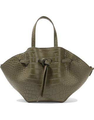 Nanushka + Lynne Mini Croc-Effect Faux Leather Tote