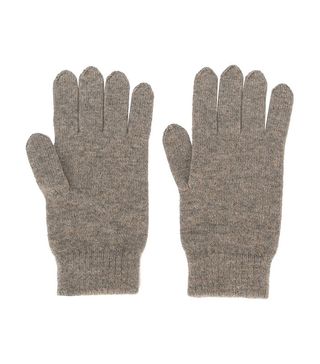 N.Peal + Cashmere Ribbed Gloves