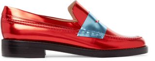 MR by Man Repeller + The Alternative to Bare Feet Metallic Leather Loafers
