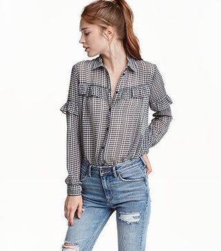 H&M + Ruffled Shirt