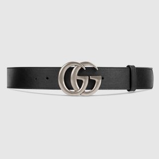 Gucci + Leather Belt With Double G Buckle