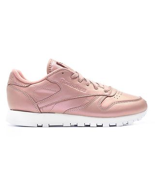 Reebok + Classic Leather Sneakers In Rose Gold Pearl