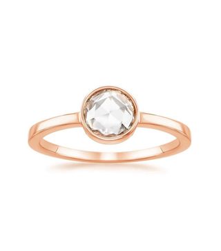 Brilliant Earth + 14K Rose Gold Rosebud Diamond Ring