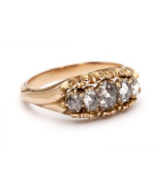 Sofia Kaman + Rose Cut Diamond Stacker Ring