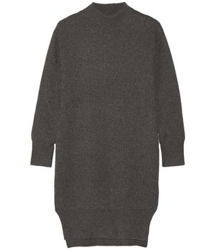 DKNY + Ribbed Cashmere Sweater Dress