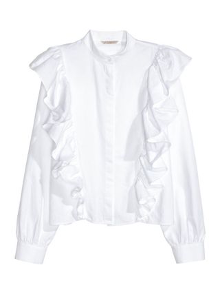 H&M + Ruffled Blouse