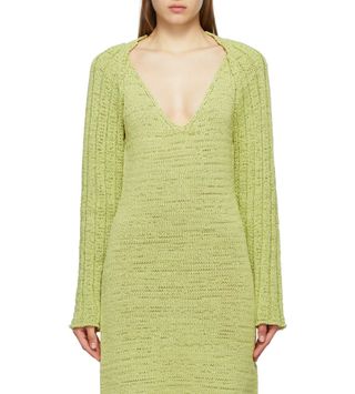 TheOpen Product + Green Cotton Knit Bolero Cardigan