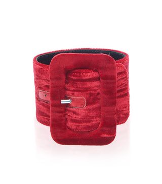 Attico + Red Velvet Ankle Cuffs