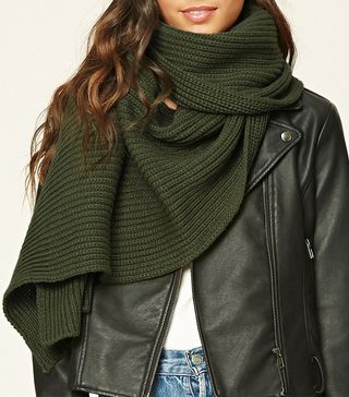 Forever 21 + Ribbed Knit Oblong Scarf