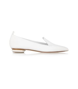 Nicholas Kirkwood + Beya Leather Point-Toe Flats