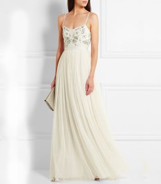 Needle & Thread + Embellished Satin-Crepe and Tulle Gown
