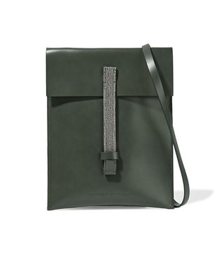 Brunello Cucinelli + Leather Shoulder Bag