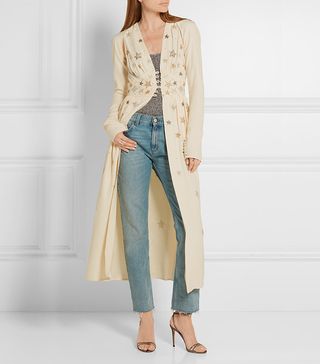 Attico + Cher Embellished Crepe Jacket