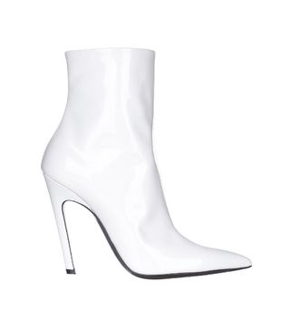 Balenciaga + Slant-Heel Patent-Leather Boots