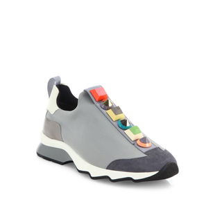 Fendi + Rainbow Studded Sneakers