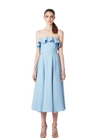 By Johnny + Strapless Ruffle Dress