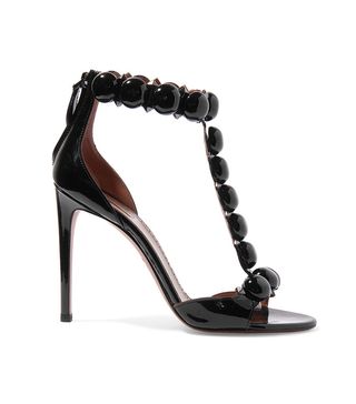 Alaïa + Studded Patent-Leather Sandals