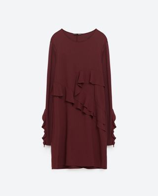 Zara + Frilled Dress