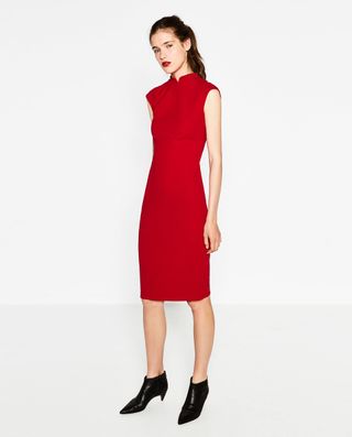 Zara + Mao Collar Dress