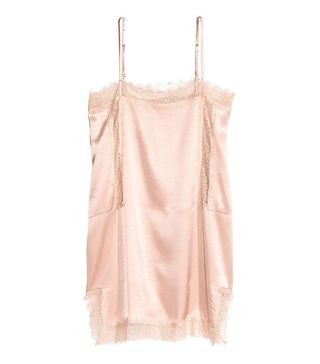 H&M + Long Satin Camisole Top