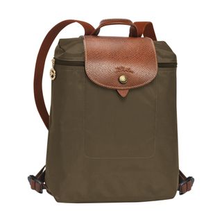 Longchamp + Le Pliage Backpack in Khaki