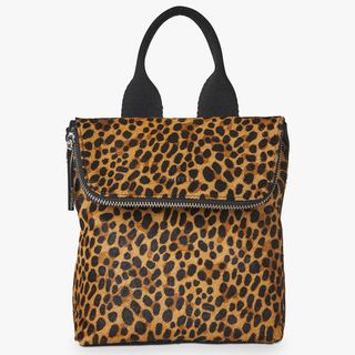 Whistles + Mini Leopard Print Verity Leather Backpack