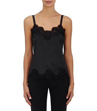 Dolce & Gabbana + Lace-Trimmed Silk-Blend Cami