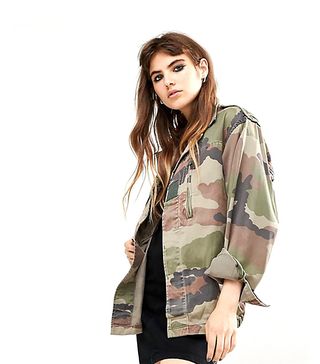 Reclaimed Vintage + Military Jacket In Camo Print