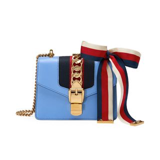 Gucci + Sylvie Leather Shoulder Bag