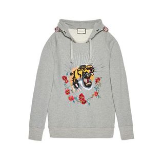 Gucci + Embroidered Hooded Sweatshirt