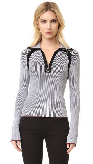 Edun + Rib Collared Sweater