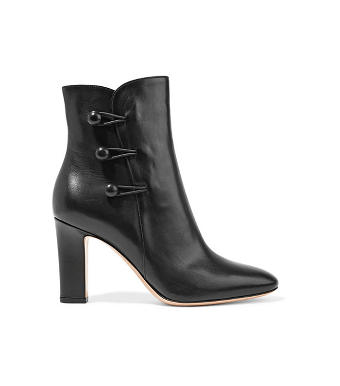 Gianvito Rossi + Leather Ankle Boots