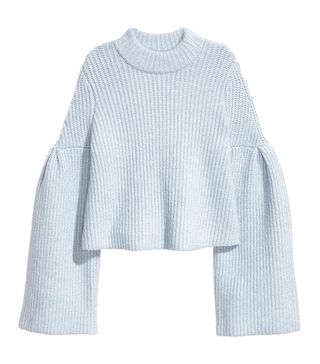 H&M + Sweater With Trumpet Sleeves