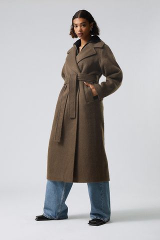 Weekday + Kia Oversized Wool Blend Coat