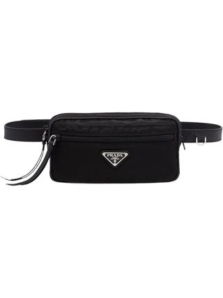 Prada + Fabric and Leather Belt bag