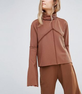 House of Sunny + High Neck Sweater With Extra Long Sleeves Co-Ord