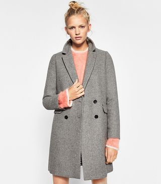Zara + Double Button Masculine Coat