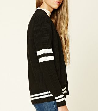 Forever 21 + Striped Trim Cardigan