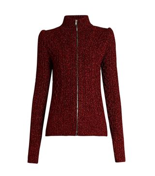 Isabel Marant + Dayley High-Neck Zip-Through Sweater