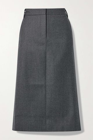 Tibi + Wool Midi Skirt