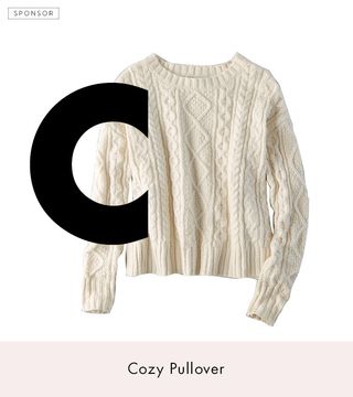 American Eagle Outfitters + Cropped Cable Pullover