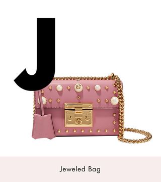 Gucci + Padlock Mini Embellished Leather Shoulder Bag