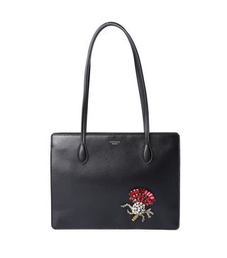 Rochas + Nappa Black Embellished Bag